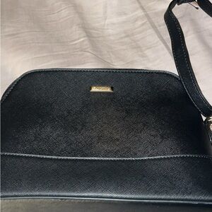 Michael Kors Black Crossbody Bag with Gold Emblem